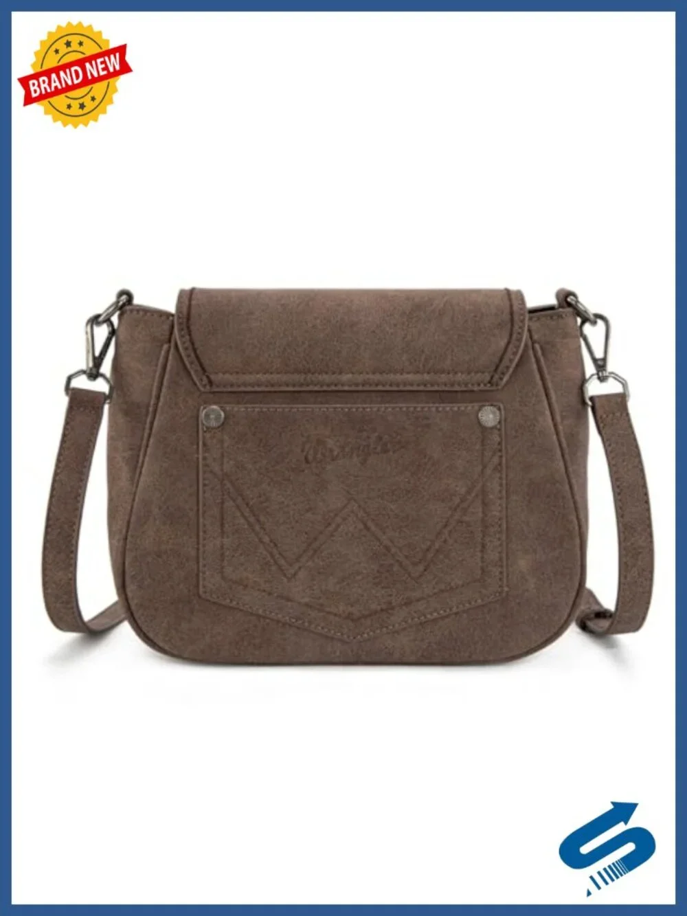 Western Flap Crossbody Bag Faux Leather Saddle Purse Cowgirl